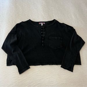 Urban Outfitters Dolman Sleeve Henley Top